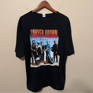 Vintage Sawyer Brown Dirt Road Tour 1992 Single Stitch Concert T-Shirt